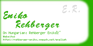 eniko rehberger business card